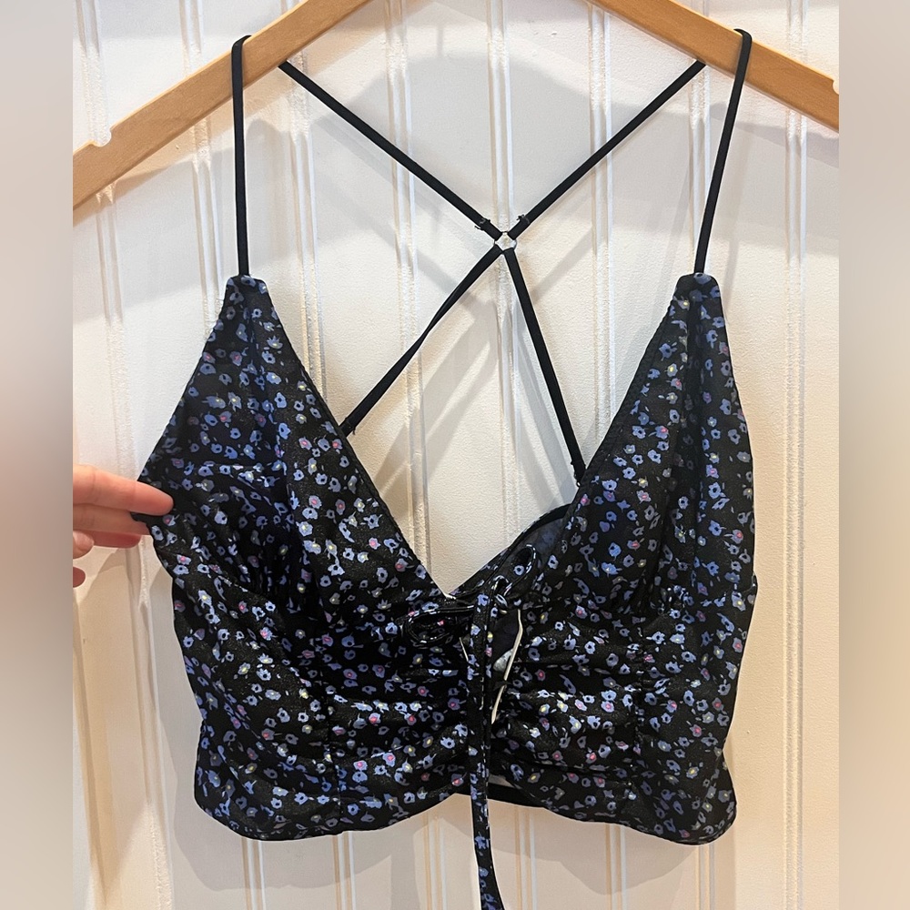 Urban Outfitters bikini, Large, Floral, Going Out Top, crop top, spaghetti, UO